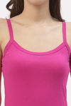 Floret Cotton Camisole (Pack of 2) - Magenta Nude — thumbnail 5